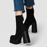 Olga - Botas con estilo moderno y la suavidad de la gamuza