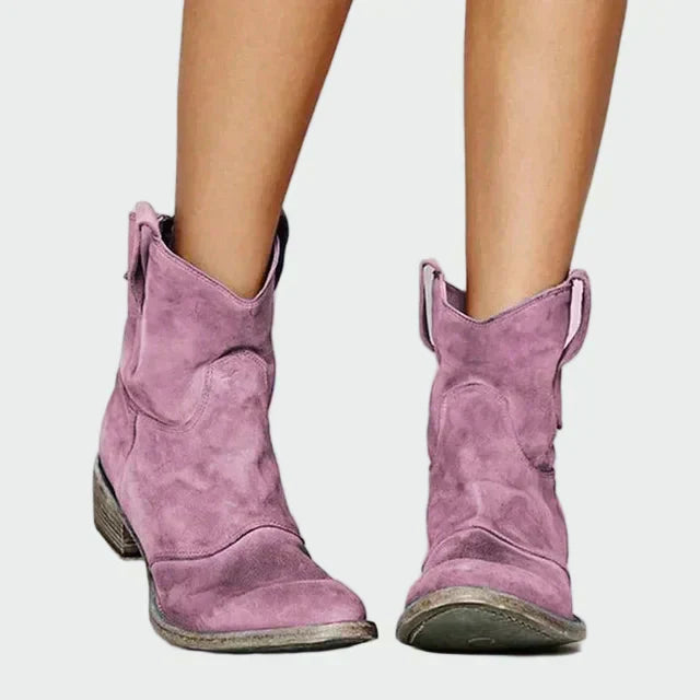 Botas de cowboy retro de tobillo para Valentina