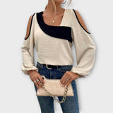 Escarlata - Blusa de escote cuadrado