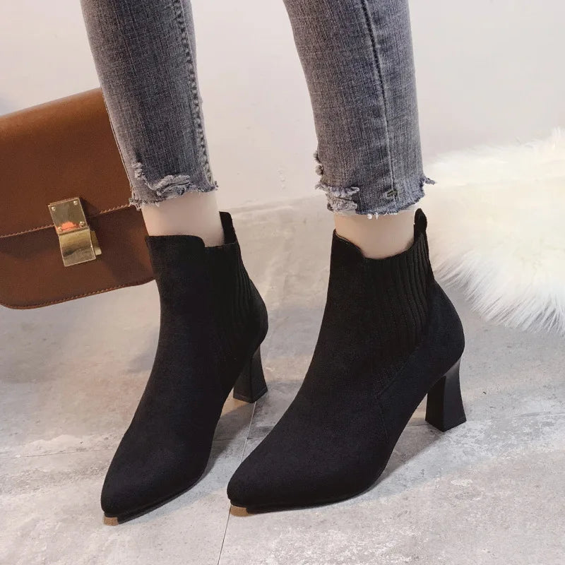 Rita - Botas con plataforma en ante