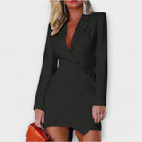 Vestido blazer de manga larga para la mujer moderna y elegante