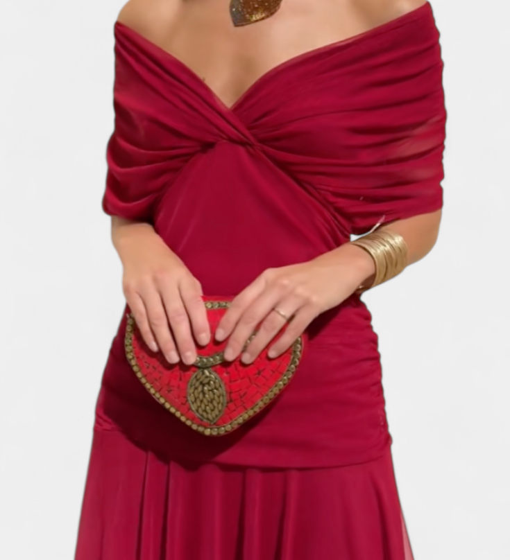 Luana - Vestido elegante con escote en V
