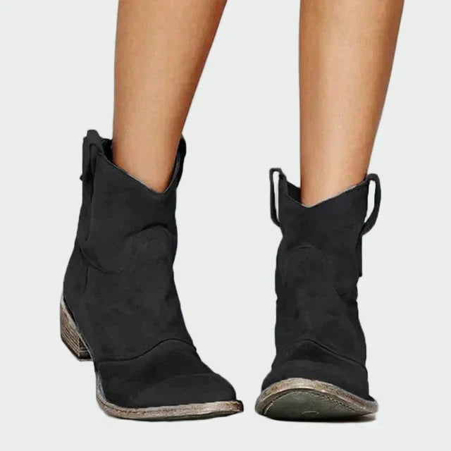 Botas de cowboy retro de tobillo para Valentina