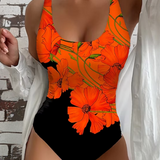 Leire - Bañador de una Pieza con Delicado Estampado Floral