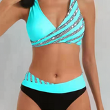 Estela - Bikini Estampado en Tonos Cálidos con Copas Moldeadas