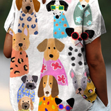 Tina - Camisa con Estampado de Perros