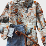 Mónica - Camisola de Malha Artística con Estilo Elegante