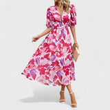Clara - Vestido Midi Floral Chic y Elegante