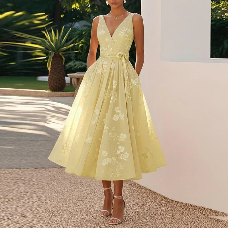 Catarina - Vestido Midi Chic y Elegante