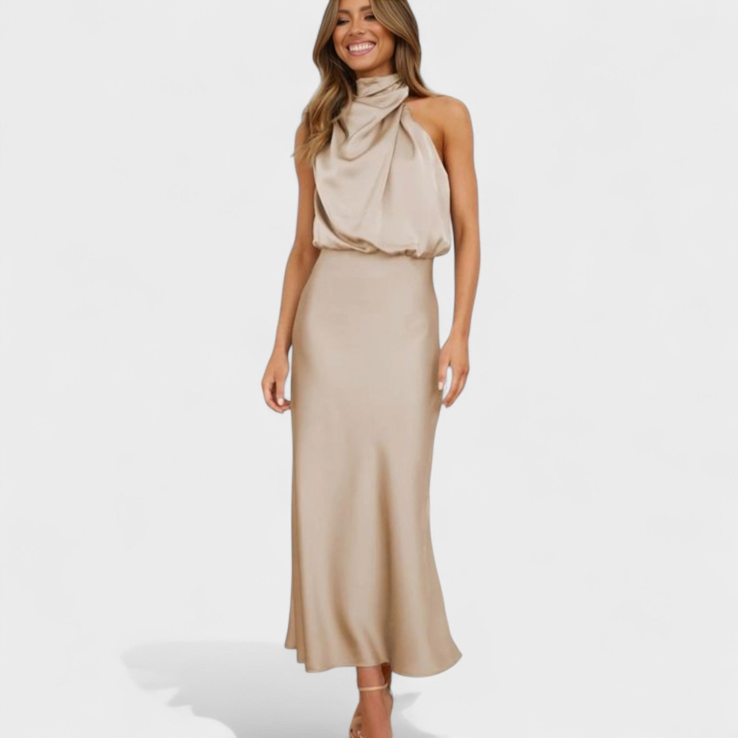 Alba - Vestido de Satén Elegancia