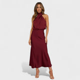 Alba - Vestido de Satén Elegancia