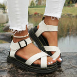 Ainara - Sandalias deportivas cómodas - Blanco
