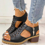 Alba - Sandalias elegantes de tacón alto - Negro