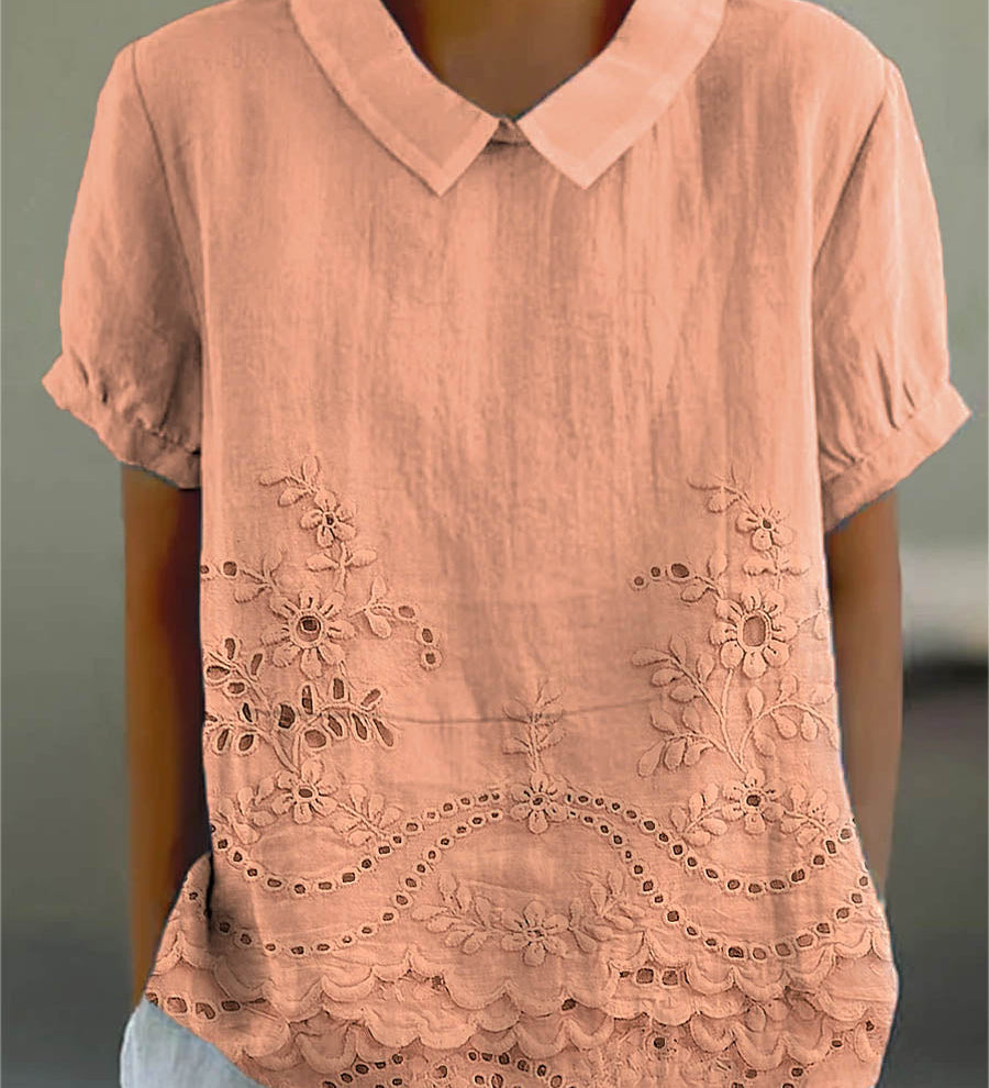 Liliana - Blusa Elegante con Bordado Floral