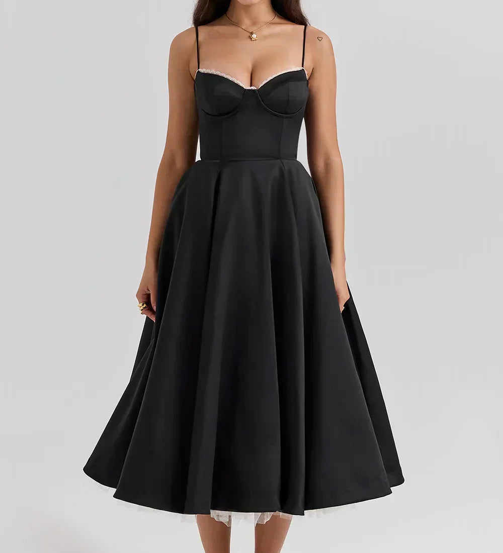 Ariela - Vestido Midi de Lujo
