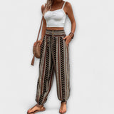 Scarlet - Pantalones con gráficos étnicos