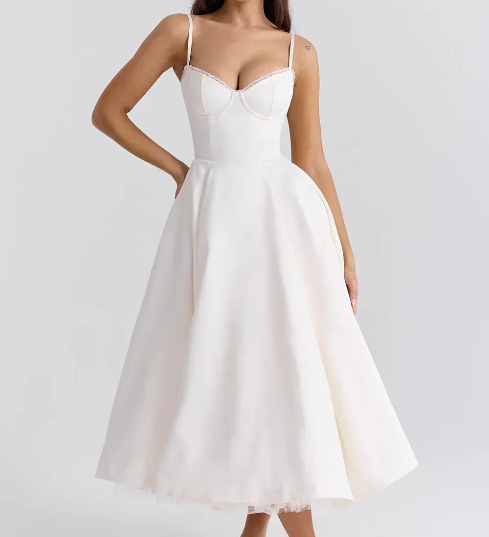 Ariela - Vestido Midi de Lujo