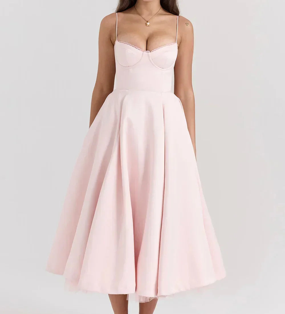 Ariela - Vestido Midi de Lujo