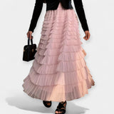 Falda Elegante con Detalle de Tulia