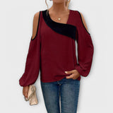 Escarlata - Blusa de escote cuadrado