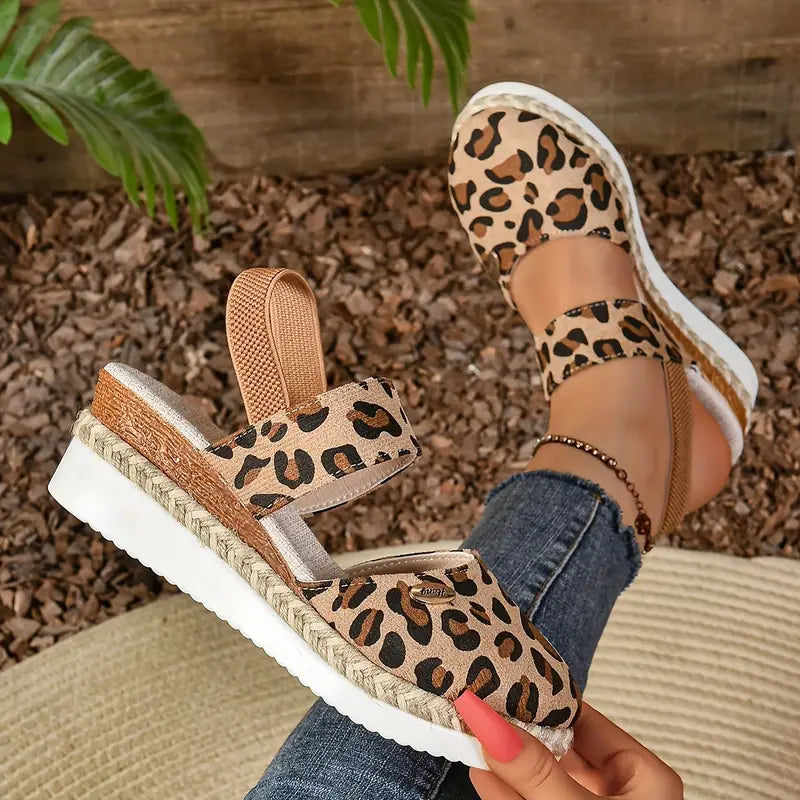 Brenda - Sandalias comfort - Leopardo