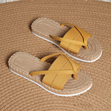 Brisa - Sandalias ligeras de suela artesanal - Amarillo