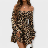 Vestido de estampado de leopardo para Valentina