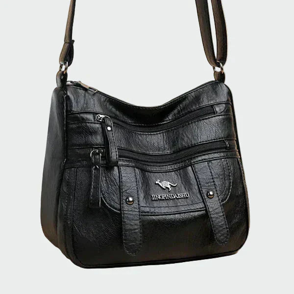 Elegante bolso de cuero