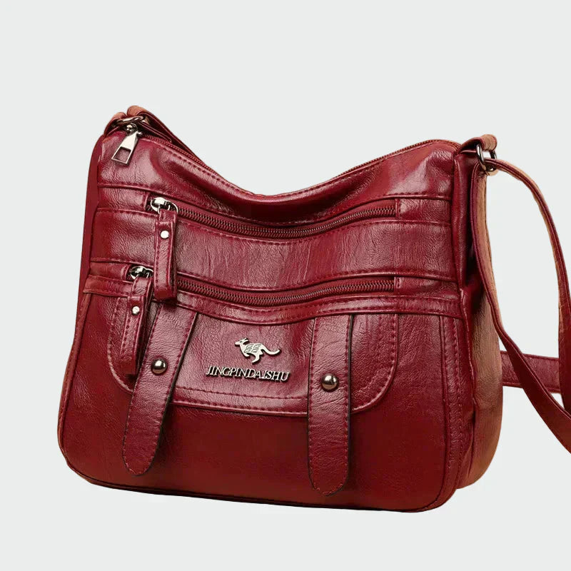 Elegante bolso de cuero