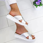 Claudia - Sandalias ergonómicas de tendencia - Plateado