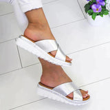 Claudia - Sandalias ergonómicas de tendencia - Plateado