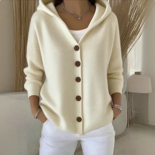 Felicia - Cardigan moderno con capucha