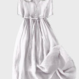 Vestido Clásico con Botones de Valentina