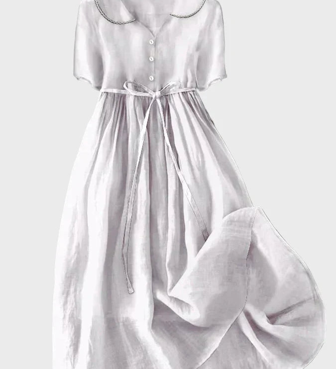 Vestido Clásico con Botones de Valentina