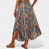 Saia Midi Floral de Cintura Alta para Valentina
