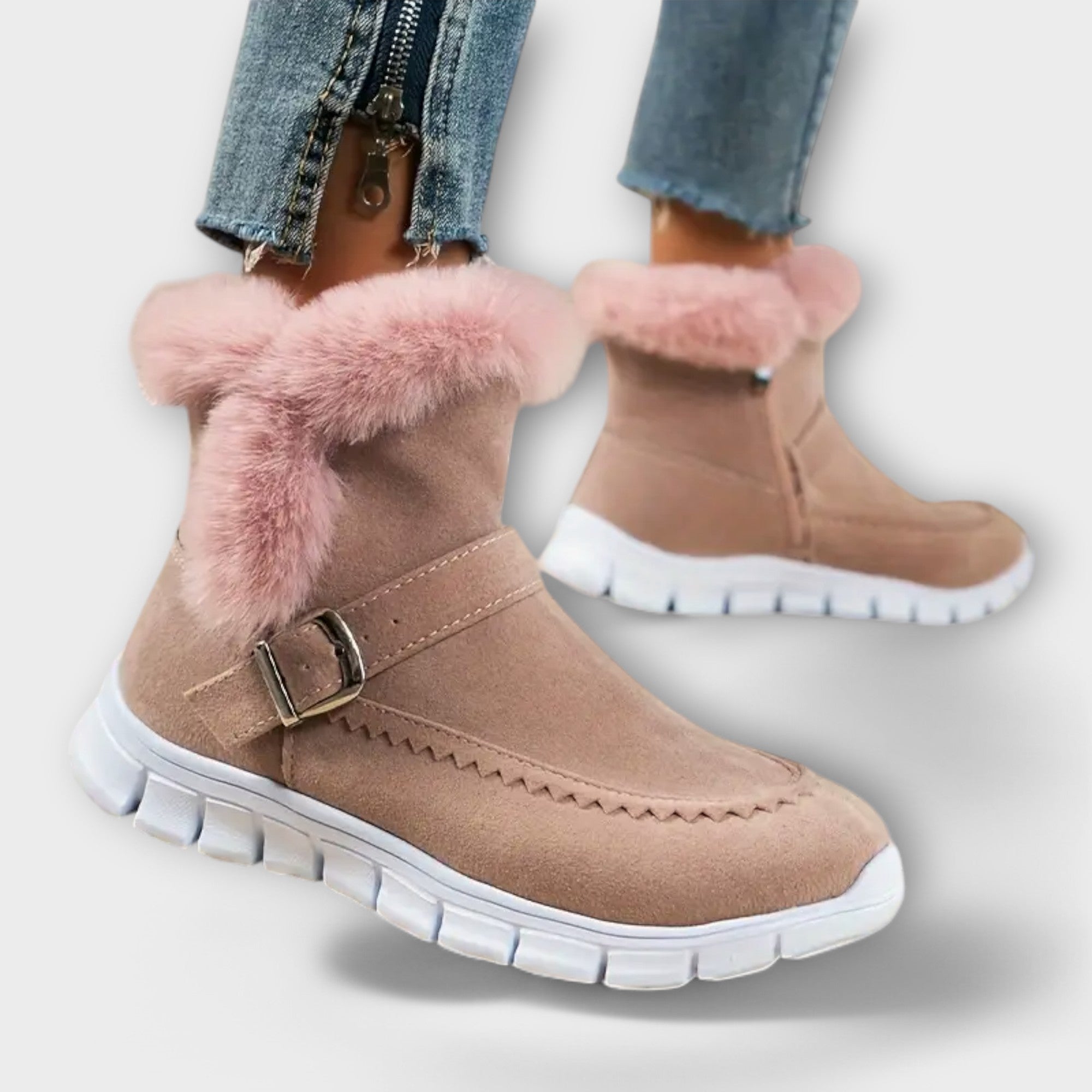 Anabela - Botas de tobillo cálidas y forradas