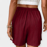 Shorts Elegantes con Pliegues