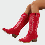 Botas occidentales bordadas y elegantes para Valentina