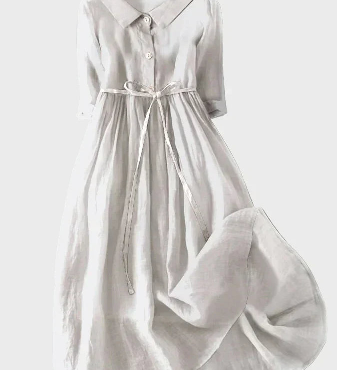 Vestido con Elegante Cuello para Valentina