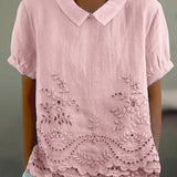 Liliana - Blusa Elegante con Bordado Floral