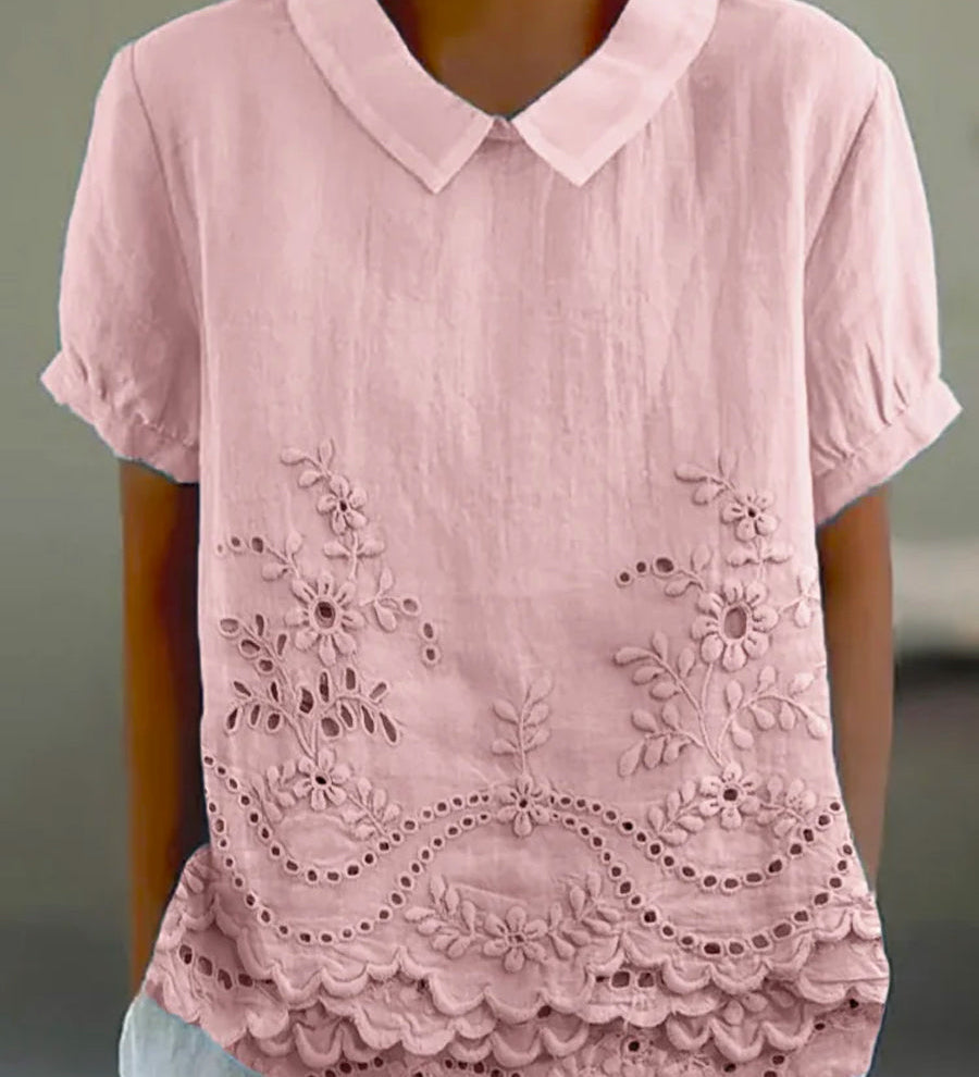 Liliana - Blusa Elegante con Bordado Floral