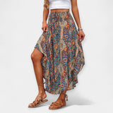 Saia Midi Floral de Cintura Alta para Valentina