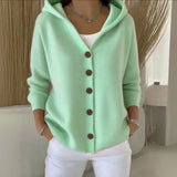 Felicia - Cardigan moderno con capucha