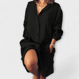 Clara - Blusa casual de lino elegante