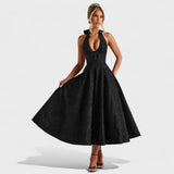 Efi - Vestido midi texturizado con elegancia moderna