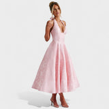 Efi - Vestido midi texturizado con elegancia moderna