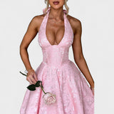 Efi - Vestido midi texturizado con elegancia moderna
