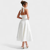 Efi - Vestido midi texturizado con elegancia moderna