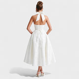 Efi - Vestido midi texturizado con elegancia moderna
