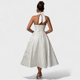 Efi - Vestido midi texturizado con elegancia moderna